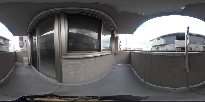 パノラマ画像バルコニー