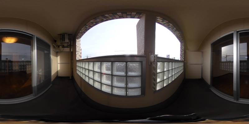 パノラマ画像バルコニー