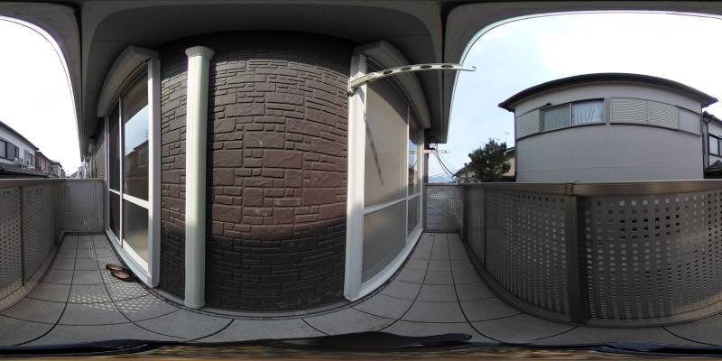 パノラマ画像バルコニー