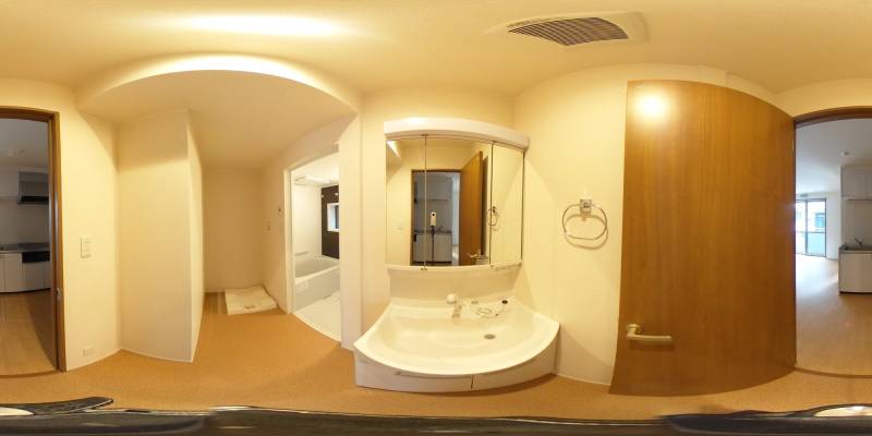 パノラマ画像洗面所