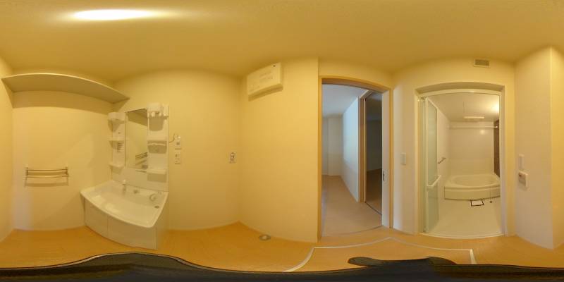 パノラマ画像洗面所