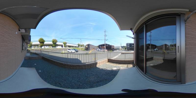 パノラマ画像バルコニー