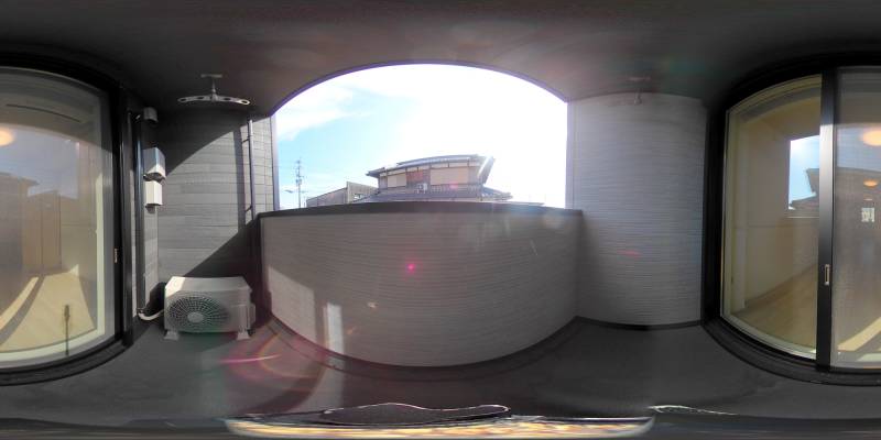 パノラマ画像バルコニー