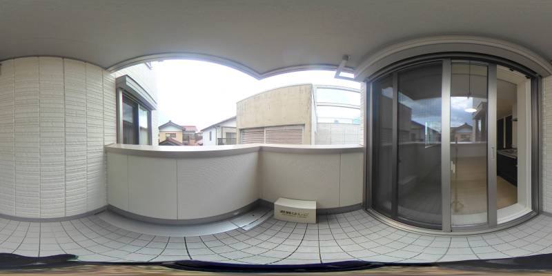 パノラマ画像バルコニー