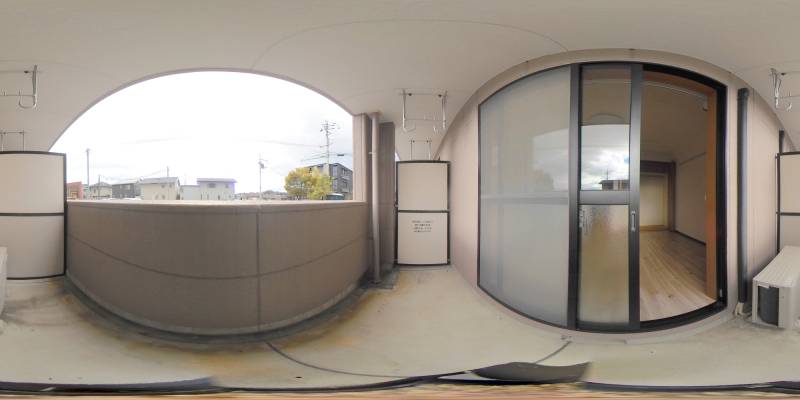 パノラマ画像バルコニー