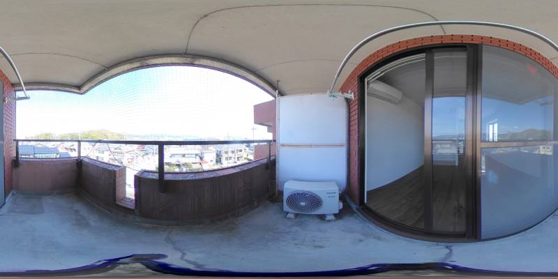 パノラマ画像バルコニー