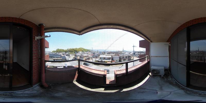 パノラマ画像バルコニー