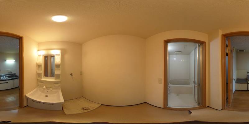 パノラマ画像洗面所