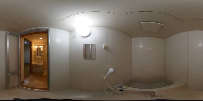 パノラマ画像バスルーム