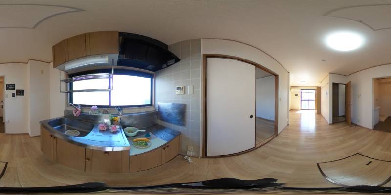 パノラマ画像キッチン