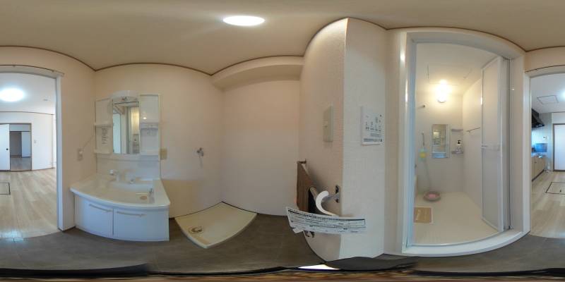 パノラマ画像洗面所