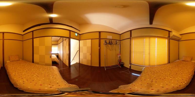 パノラマ画像寝室