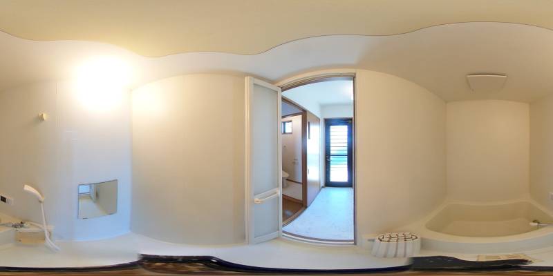 パノラマ画像バスルーム