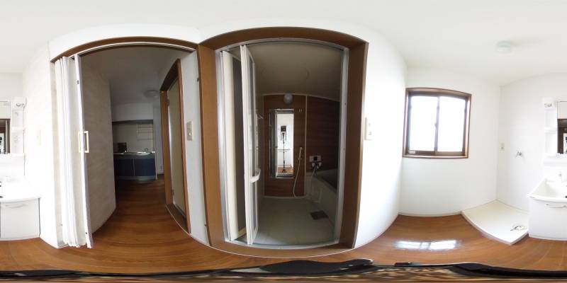 パノラマ画像洗面所