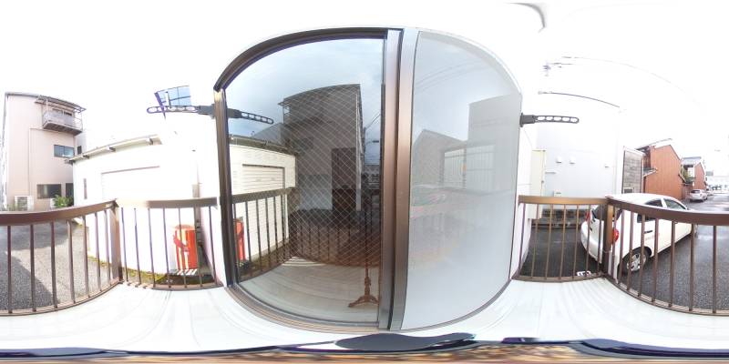 パノラマ画像バルコニー