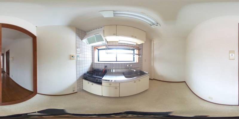 パノラマ画像キッチン