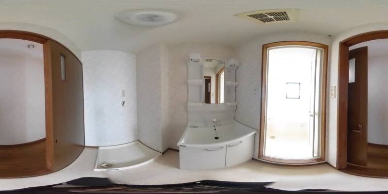 パノラマ画像洗面所