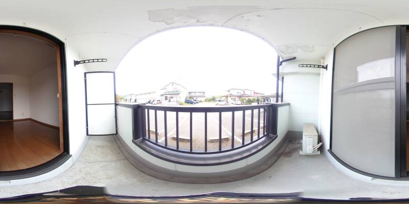 パノラマ画像バルコニー