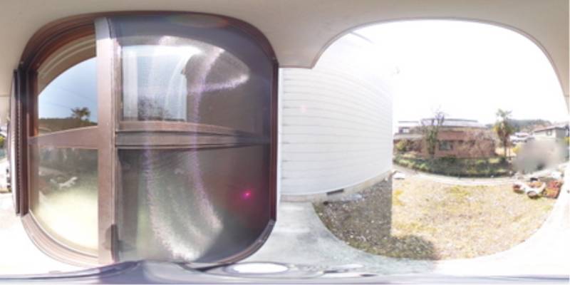 パノラマ画像バルコニー