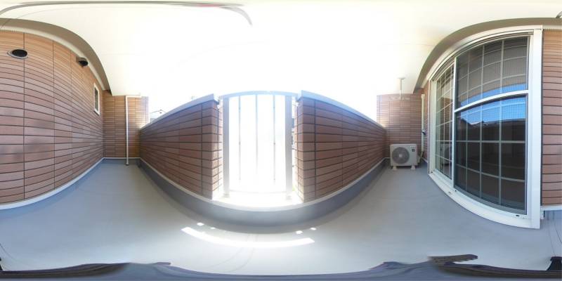 パノラマ画像バルコニー