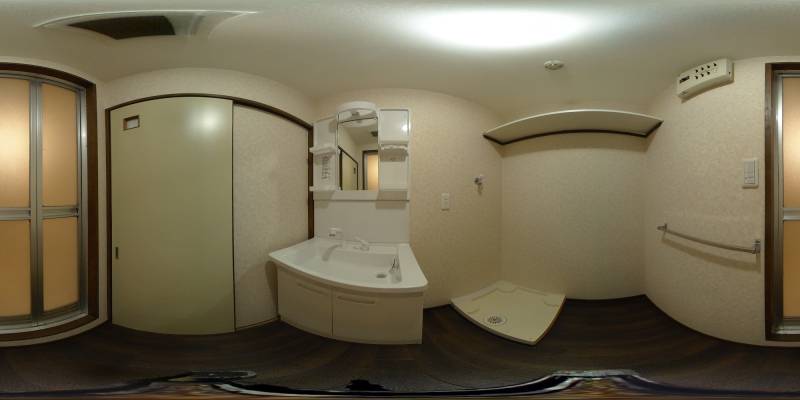 パノラマ画像洗面所