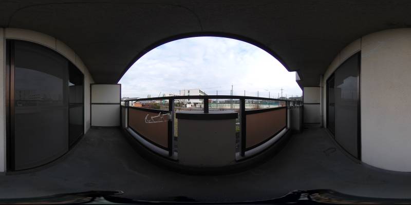 パノラマ画像バルコニー