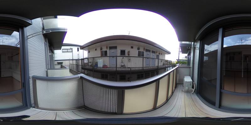 パノラマ画像バルコニー