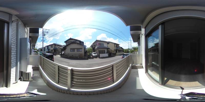 パノラマ画像バルコニー