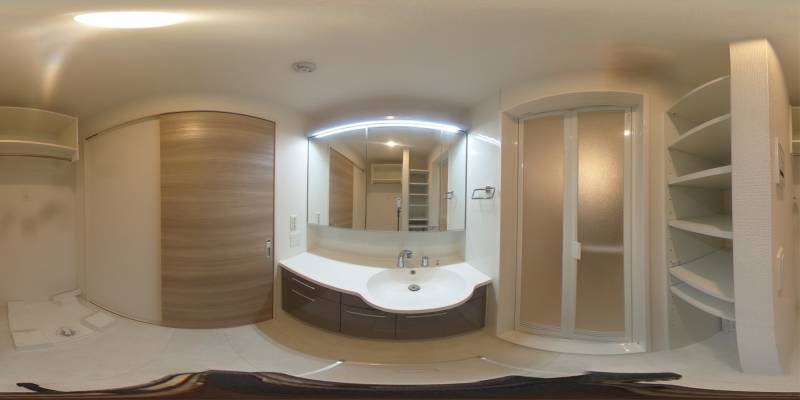 パノラマ画像洗面所