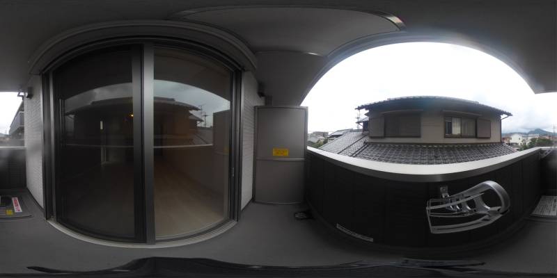 パノラマ画像バルコニー