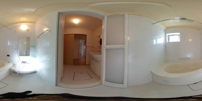 パノラマ画像バスルーム