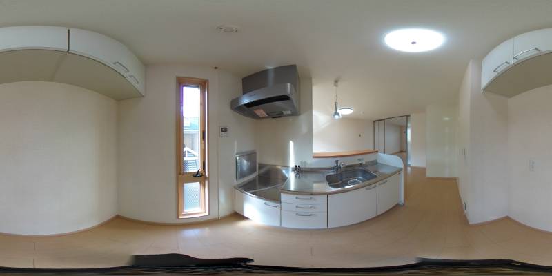 パノラマ画像キッチン