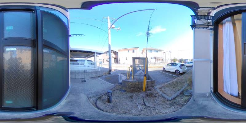 パノラマ画像バルコニー