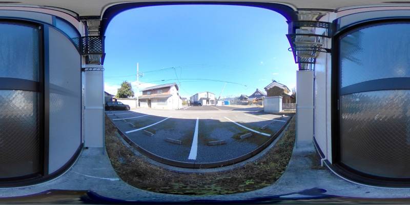 パノラマ画像庭