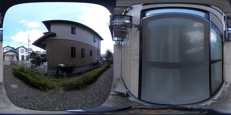 パノラマ画像バルコニー