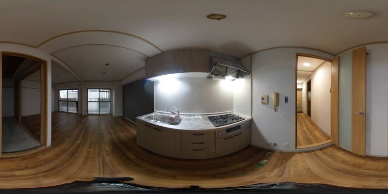 パノラマ画像キッチン