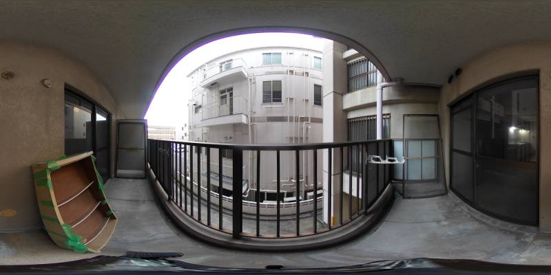 パノラマ画像バルコニー