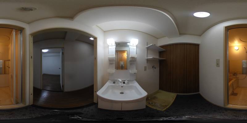 パノラマ画像洗面所