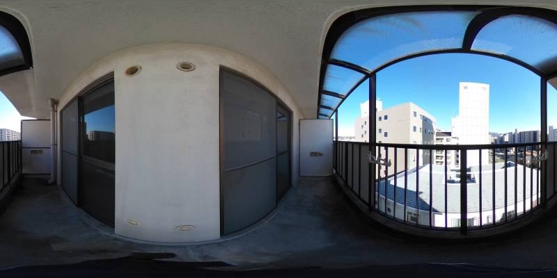 パノラマ画像バルコニー