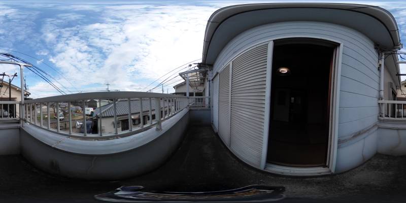 パノラマ画像バルコニー