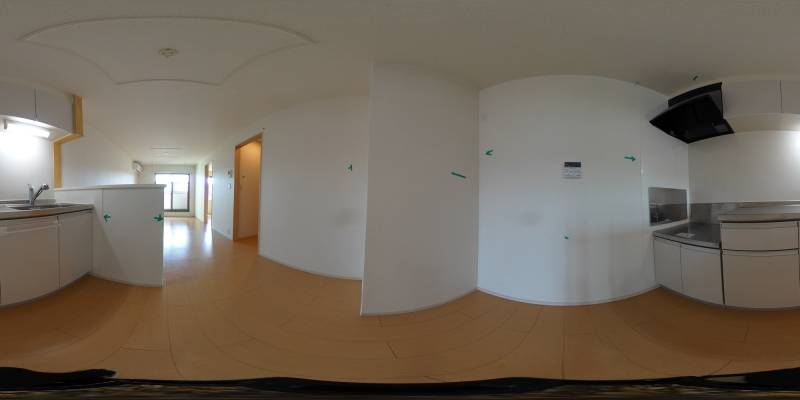 パノラマ画像キッチン