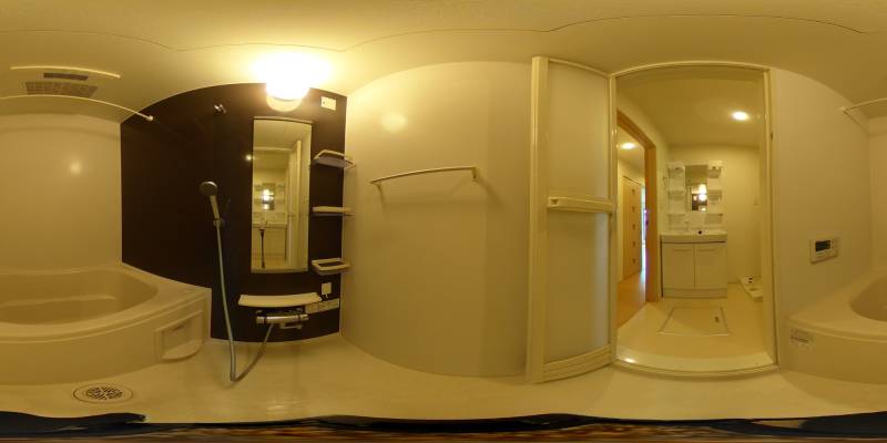 パノラマ画像バスルーム