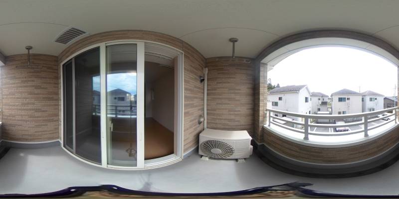 パノラマ画像バルコニー