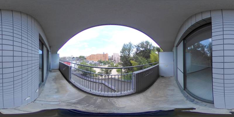 パノラマ画像バルコニー