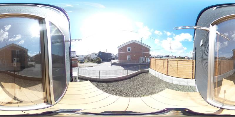 パノラマ画像バルコニー