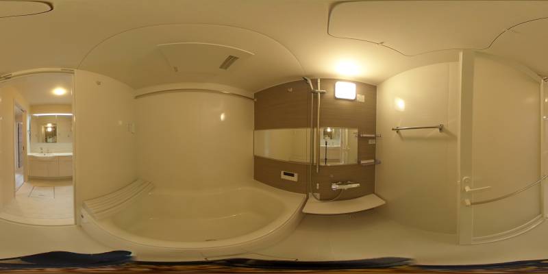 パノラマ画像バスルーム