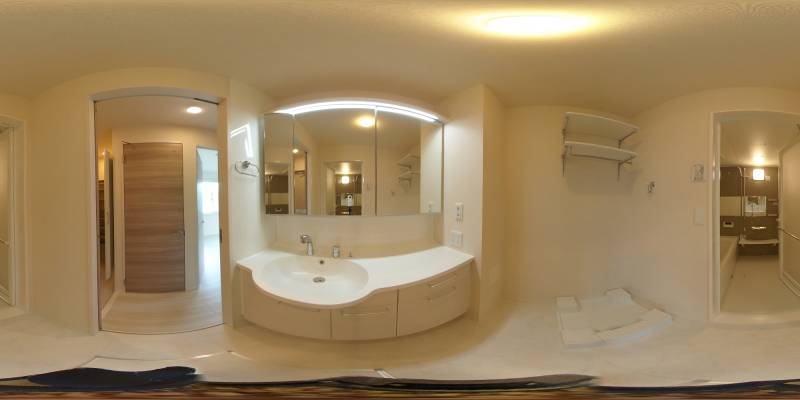 パノラマ画像洗面所