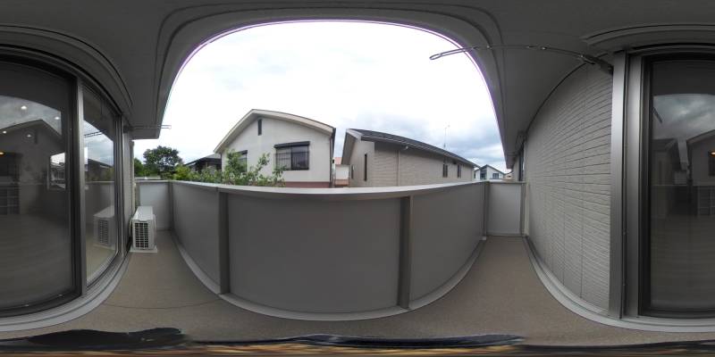 パノラマ画像バルコニー