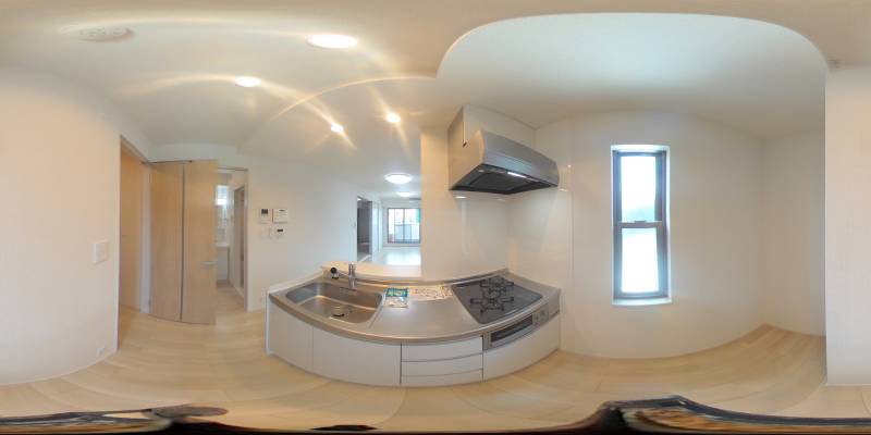 パノラマ画像キッチン