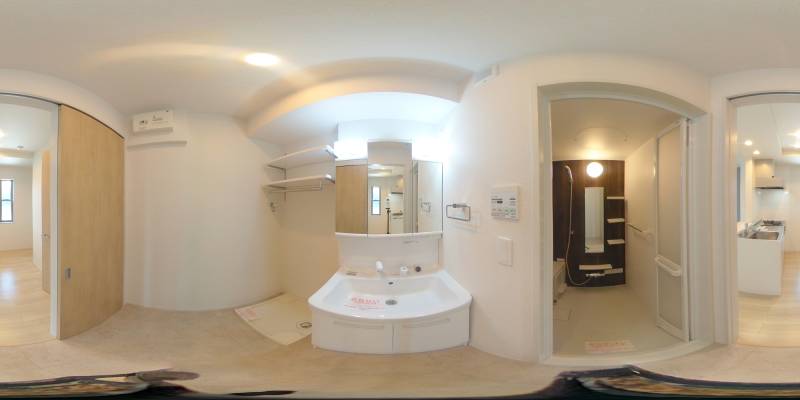 パノラマ画像洗面所